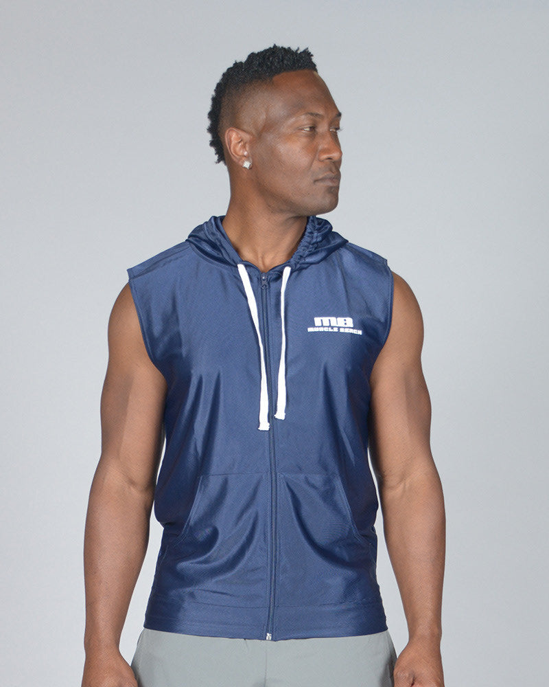 MB Classic Sleeveless Zip Hoodie