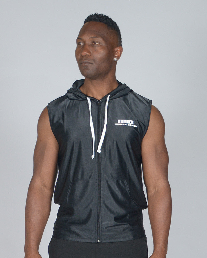 MB Classic Sleeveless Zip Hoodie