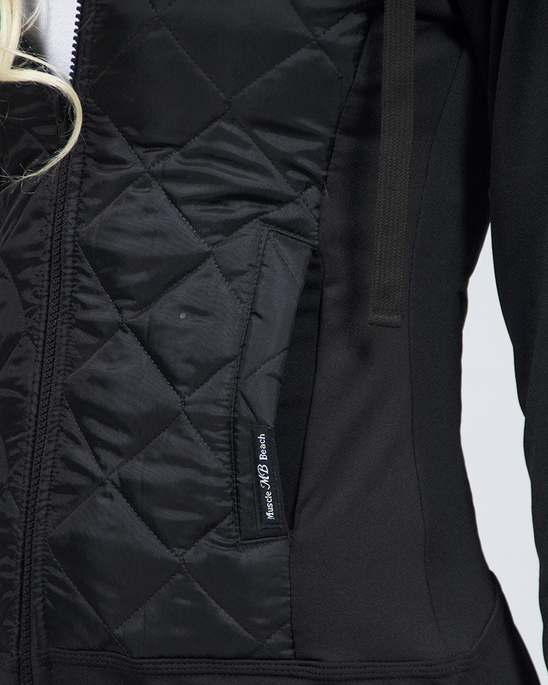 MB Quilted Fitted Zip Jacket
